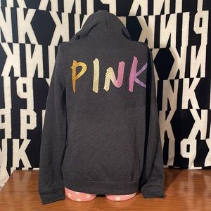VS PINK SPARKLE FULL ZIP HOODIE NEW NWT